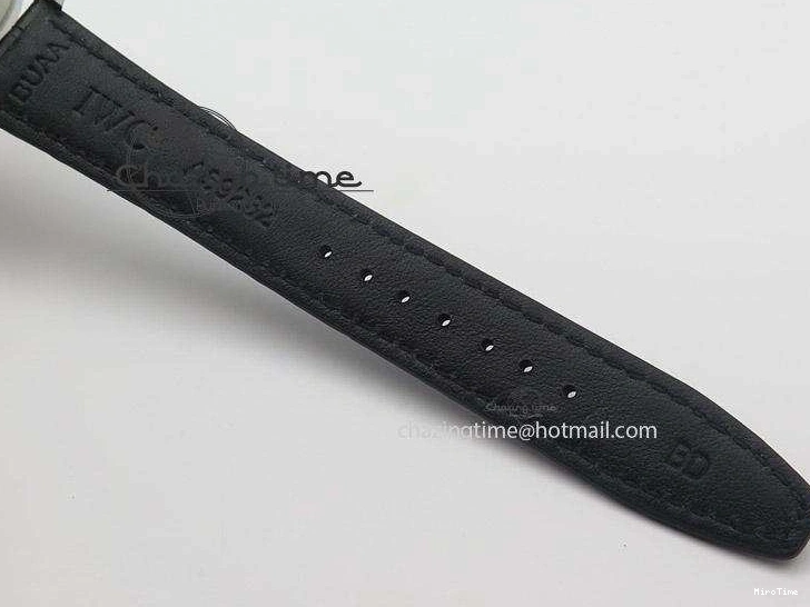 MIROTIME 0128 Youthful Pilot Spitfire 3878 Chrono BP Gray Dial SS On Black Leather Strap A 7368